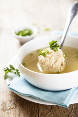Soup with dumpling