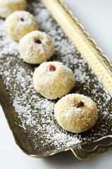 Homemade ladoo - traditional indian sweets for diwali festival