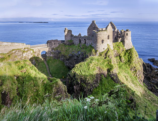 Fototapeta na wymiar Ruins of Dunluce Castle in Northern Ireland