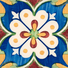 Fototapeta na wymiar Traditional Portuguese glazed tiles