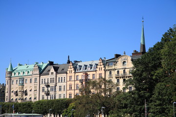 Fototapeta na wymiar Stockholm,Strandvagen