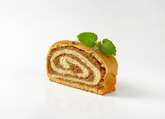 Walnut roll slice
