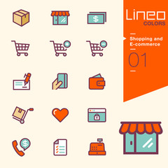 Lineo Colors -  Shopping and E-commerce icons
