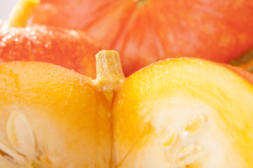 ripe orange pumpkins 
