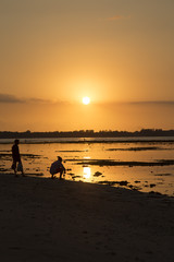 Spectacular sunset in the Gili Islands