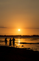 Fototapeta premium Spectacular sunset in the Gili Islands