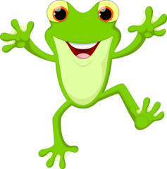 Cute frog cartoon