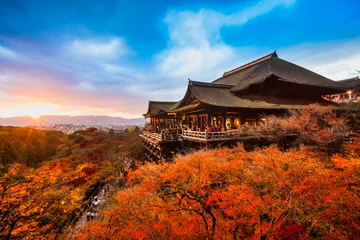 Poster Kiyomizu-dera-tempel in Kyoto, Japan © Luciano Mortula-LGM