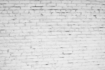 Wall of white brick