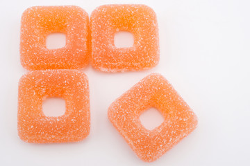 Orange squares jellies