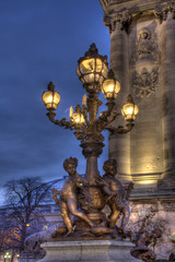 Alexandre III bridge, Paris, Ile-de-france, France