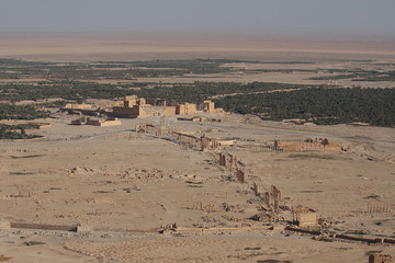 Overview of the Palmyra historic site, Syria