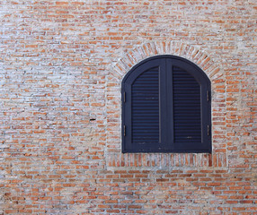 Old Brick Wall with Window
