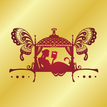 Bridal Palanquin India.doli silhouette