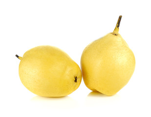 Fresh oriental pear on a white background