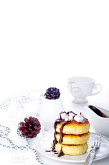 Traditional ukrainian cottage cheese cakes