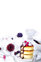 Traditional ukrainian cottage cheese cakes