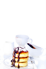 Traditional ukrainian cottage cheese cakes