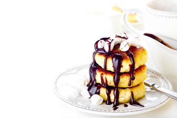 Traditional ukrainian cottage cheese cakes