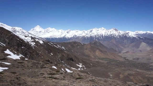 Mountains panorama in Nepal