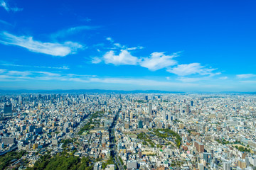 大阪　あべのハルカスからの眺望
