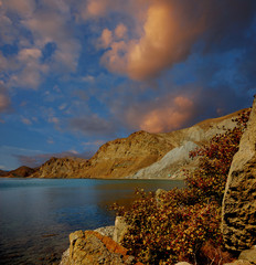 View of Tikhaya Bay, Crimea, near Feodosiya.