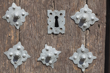 Detail of door in Tembleque, Toledo province, Castilla la Mancha