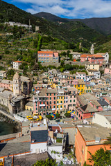 Beautiful Vernazza village in Cinque Terre National Park, Italy.