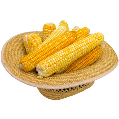 Hat with corn.