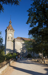 Church in Rocamadour, Lot,  Midi-Pyrenees, France