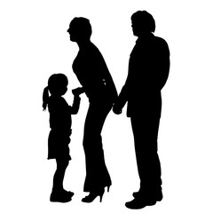 Vector family silhouette.