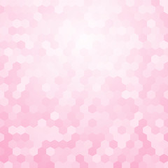 bright pink background hexagon