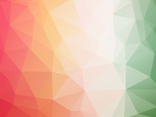 red white green triangles background