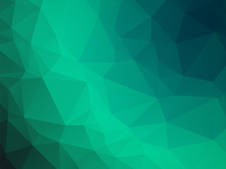 dark blue green triangles background