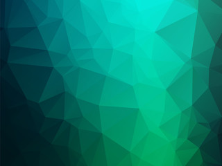 dark blue green triangles background