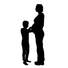 Vector family silhouette.