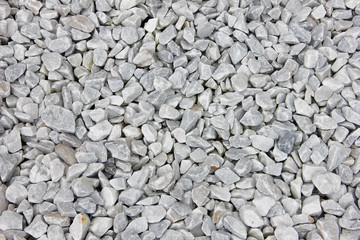 Background of small white and gray rocks