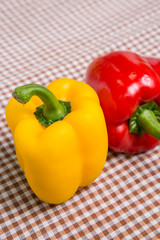 organic vegetables on  cloth