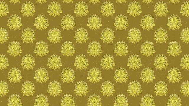 Background Thai art, Lotus tile gold