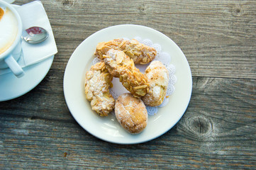 Typical Italian almond pastries