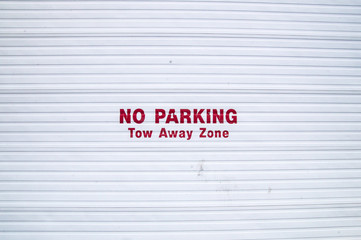 No Parking Sign