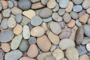 Color pebble stone in background