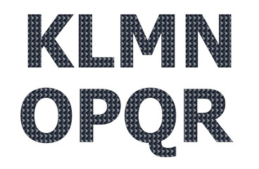 Snake Texture pattern on english character
