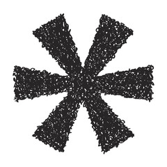 Simple doodle of an asterix