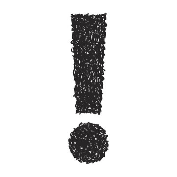 Simple doodle of an exclamation mark