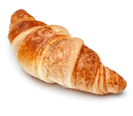 Croissant or  crescent roll isolated on white background cutout
