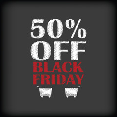 Fototapeta premium Black friday