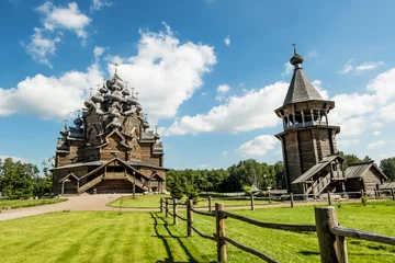 Wall murals Monument The monument of wooden architecture Pokrovsky graveyard in St. P