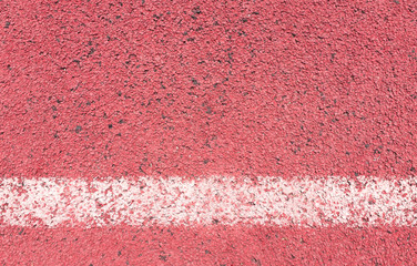 Running track with white line texture and background.