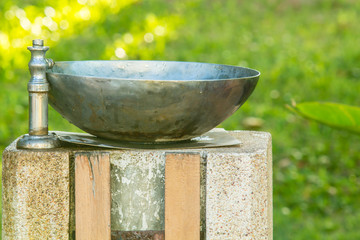 Free water at the public park.